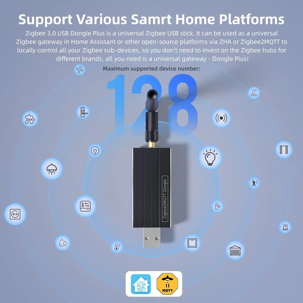 AVATTO Zigbee 30 USB Dongle Plus Wireless Gateway Hub For Home Assistant 2