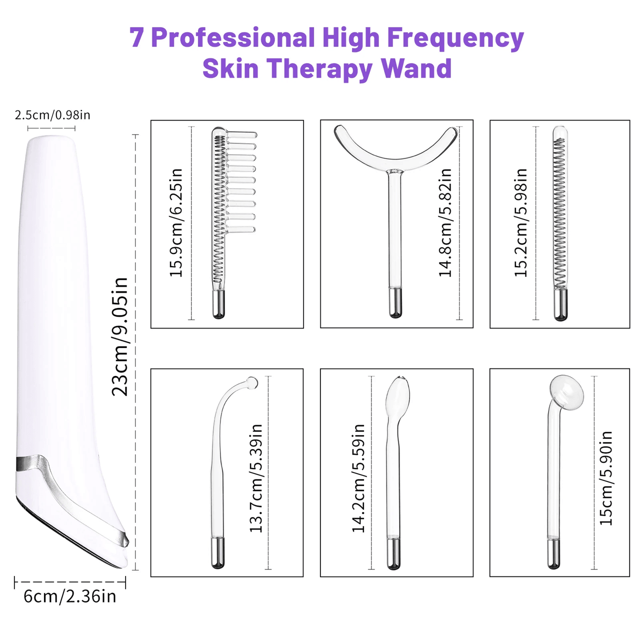DermaGlow 6 In 1 High Frequency Facial Machine With Touch Panel 4