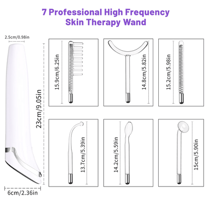 DermaGlow 6 In 1 High Frequency Facial Machine With Touch Panel 4