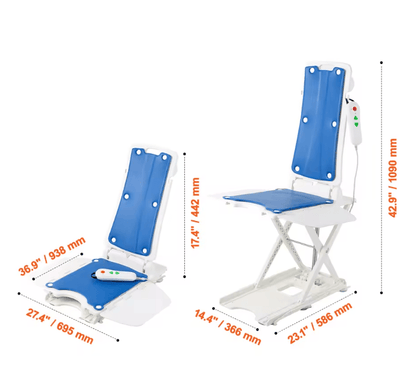 SucceBuy Electric Chair Lift For Seniors With Adjustable Height And 310 Lb Support 3