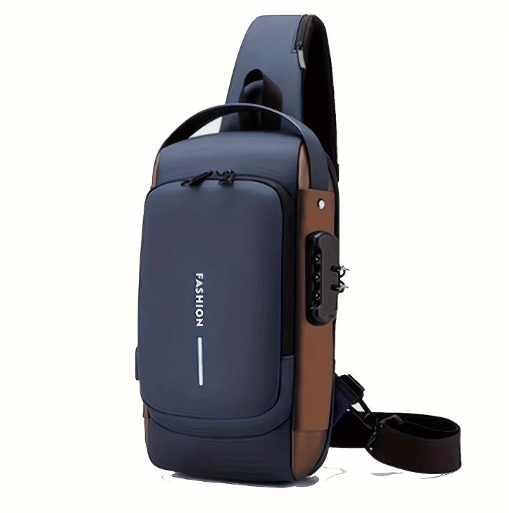 Mens Anti Theft Chest Bag Durable Oxford Crossbody Backpack For Travel And Motorcycle 4