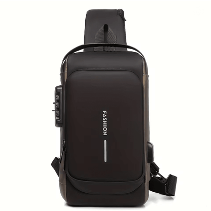 Mens Anti Theft Chest Bag Durable Oxford Crossbody Backpack For Travel And Motorcycle 6