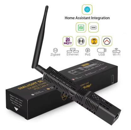 SMLIGHT Zigbee 30 Gateway Coordinator with PoE Ethernet USB and WiFi for Home Assistant and Zigbee2MQTT