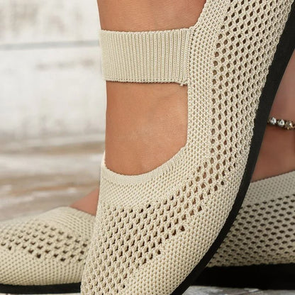 Women Foldable Square Toe Casual Slip On Loafers 5