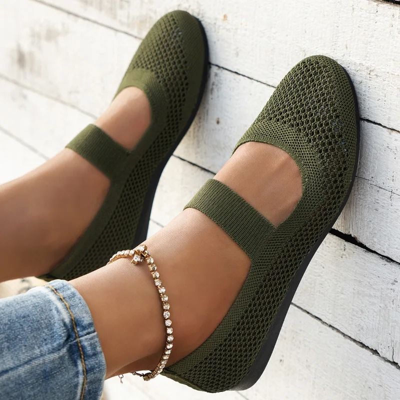 Women Foldable Square Toe Casual Slip On Loafers 6