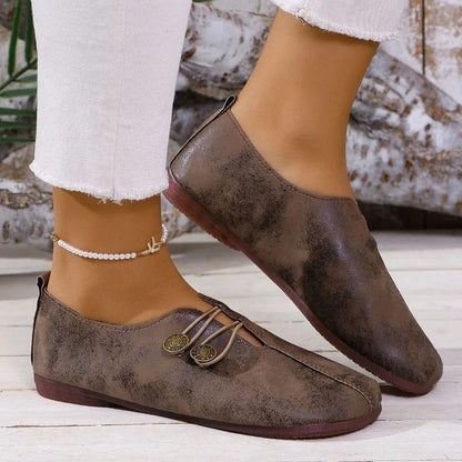 Womens Comfortable Lightweight Flat Slip On Loafers 1