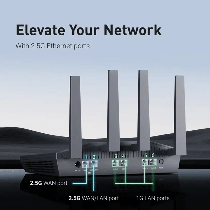 GL INet Flint 2 WiFi 6 Router With OpenWrt And 25G Ethernet For Home And Office 2