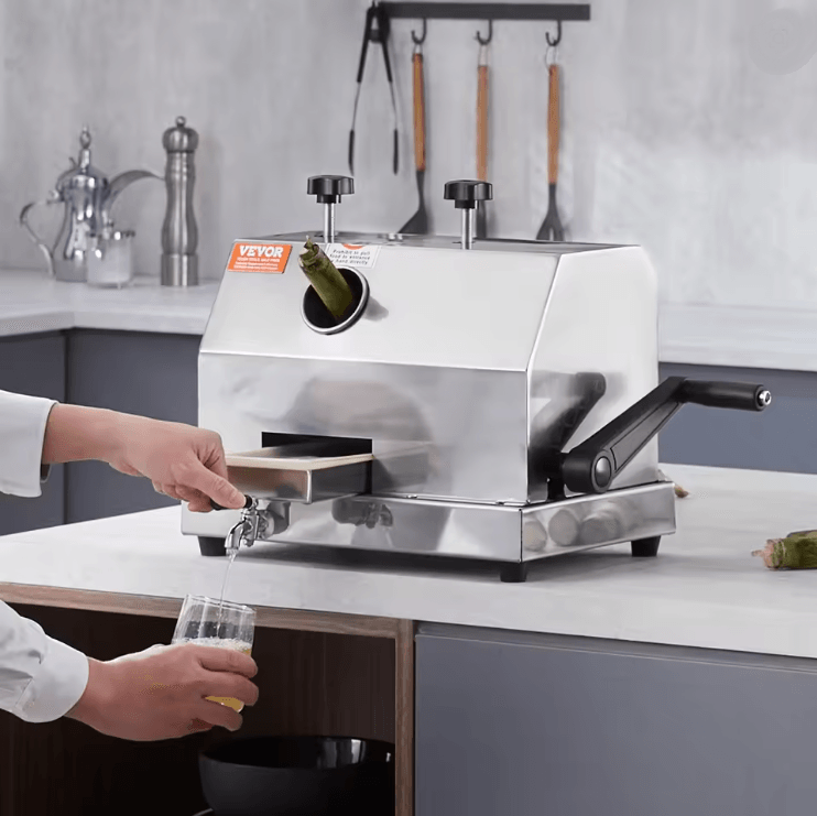 SucceBuy Commercial Sugar Cane Juicer Machine With Stainless Steel Rollers And Large Inlet 1