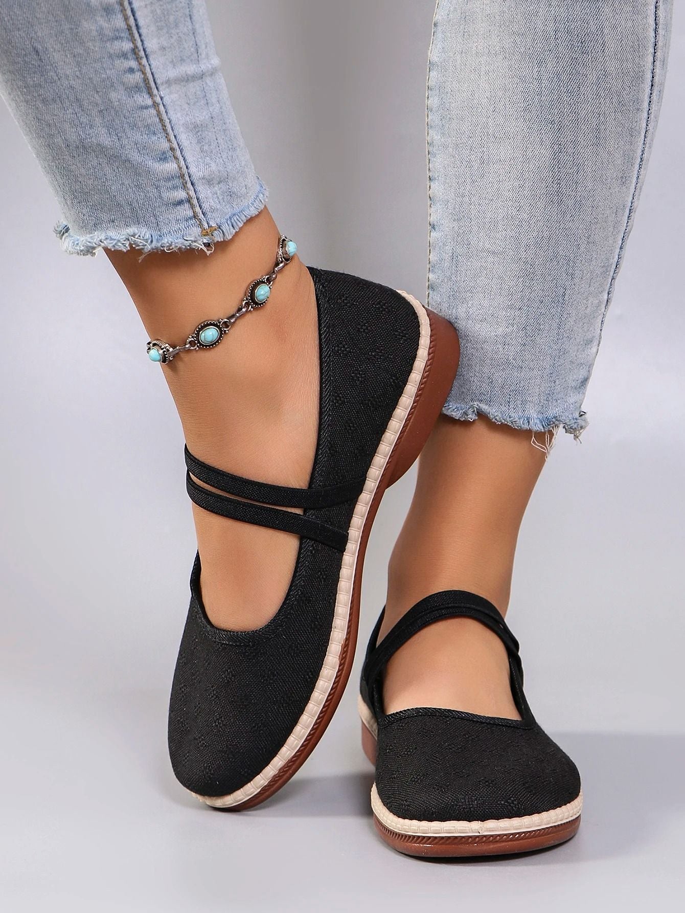 Womens Lightweight Breathable Casual Sports Flats 1