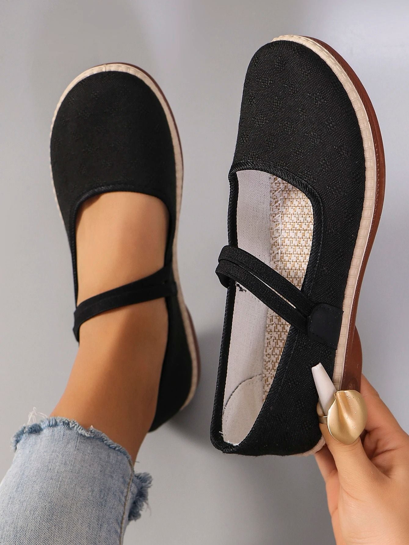 Womens Lightweight Breathable Casual Sports Flats 4