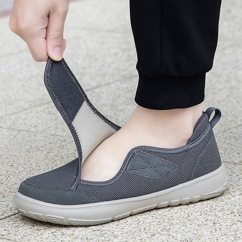Mens Orthopedic Wide Fit Walking Sneakers With Soft Comfort Support 1