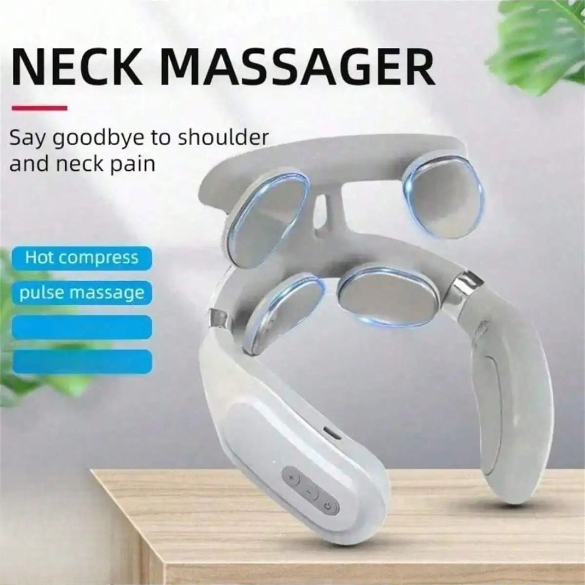 Portable Smart Neck And Shoulder Massager USB Rechargeable 3