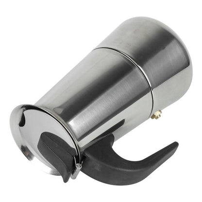 Stainless Steel Moka Coffee Maker Stovetop Espresso Pot For 2 To 9 Cups 2