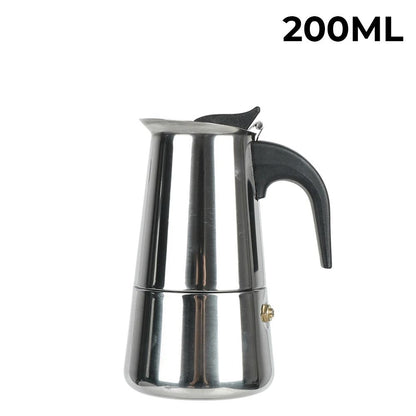 Stainless Steel Moka Coffee Maker Stovetop Espresso Pot For 2 To 9 Cups 7