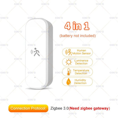 Tuya Zigbee Human Motion Sensor With MmWave Radar Temperature Humidity And Luminance Detection 7