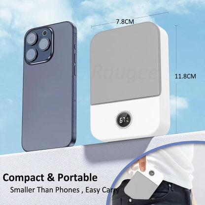 Portable Waist Fan With USB Rechargeable Clip And Hanging Neck Strap 6