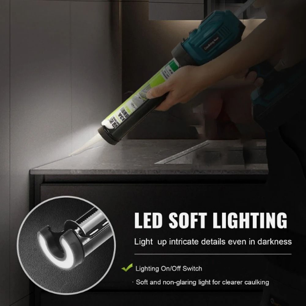 Electric Caulking Gun With Lithium Battery And 4Speed Control 4