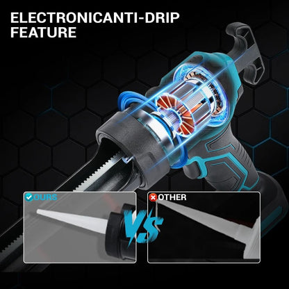 Electric Caulking Gun With Lithium Battery And 4Speed Control 5