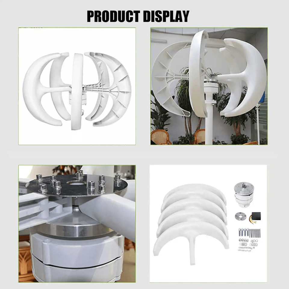 5000W Vertical Wind Turbine Generator With MPPT Controller For Home And Farm Energy 3