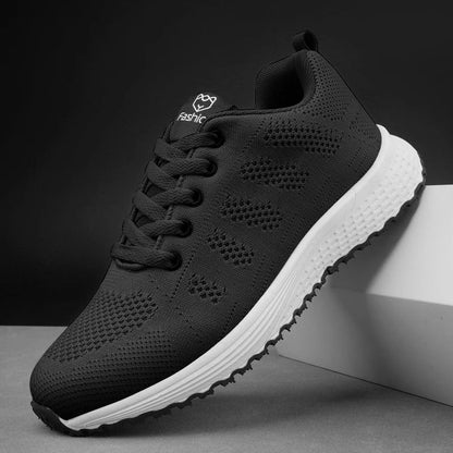 Breathable Knit Sneakers For Women Casual Lace Up Walking Shoes 8