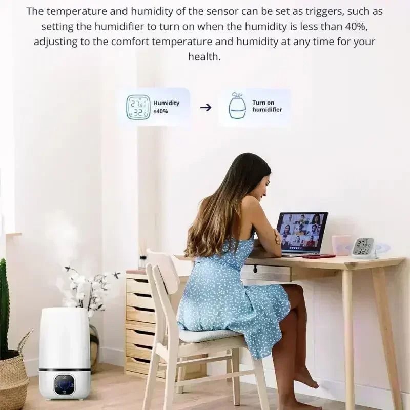 Zigbee Temperature And Humidity Sensor With LCD Display 3