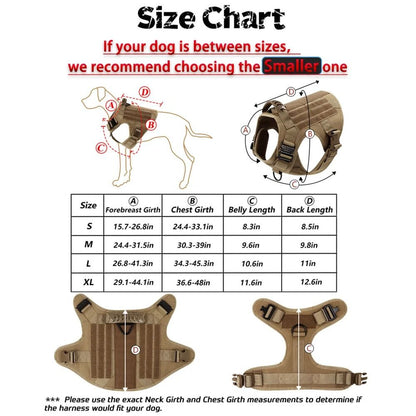 Large Dog Harness And Leash Set For Training And Walking 3