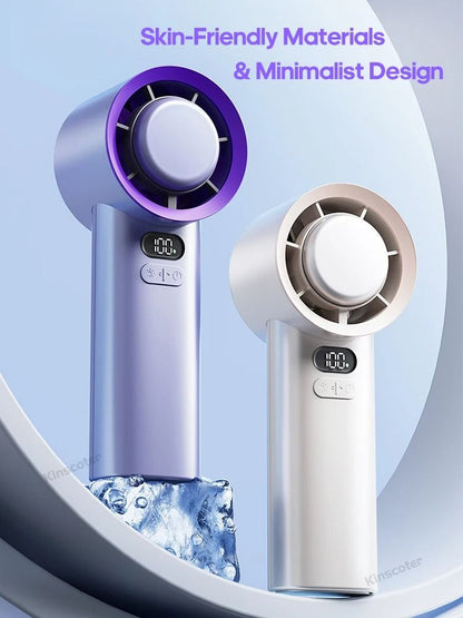 Portable Handheld Turbo Fan With 100 Speed Settings And Ice Cooling 5