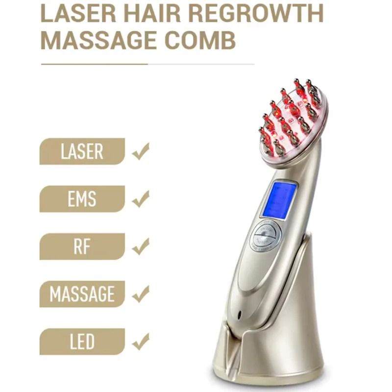 Electric Laser Hair Growth Comb with Red Light and Massage Therapy