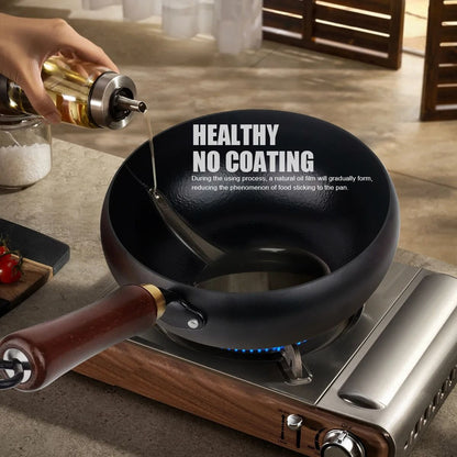 Nonstick Sauce Pan With Wooden Handle And Lid 1