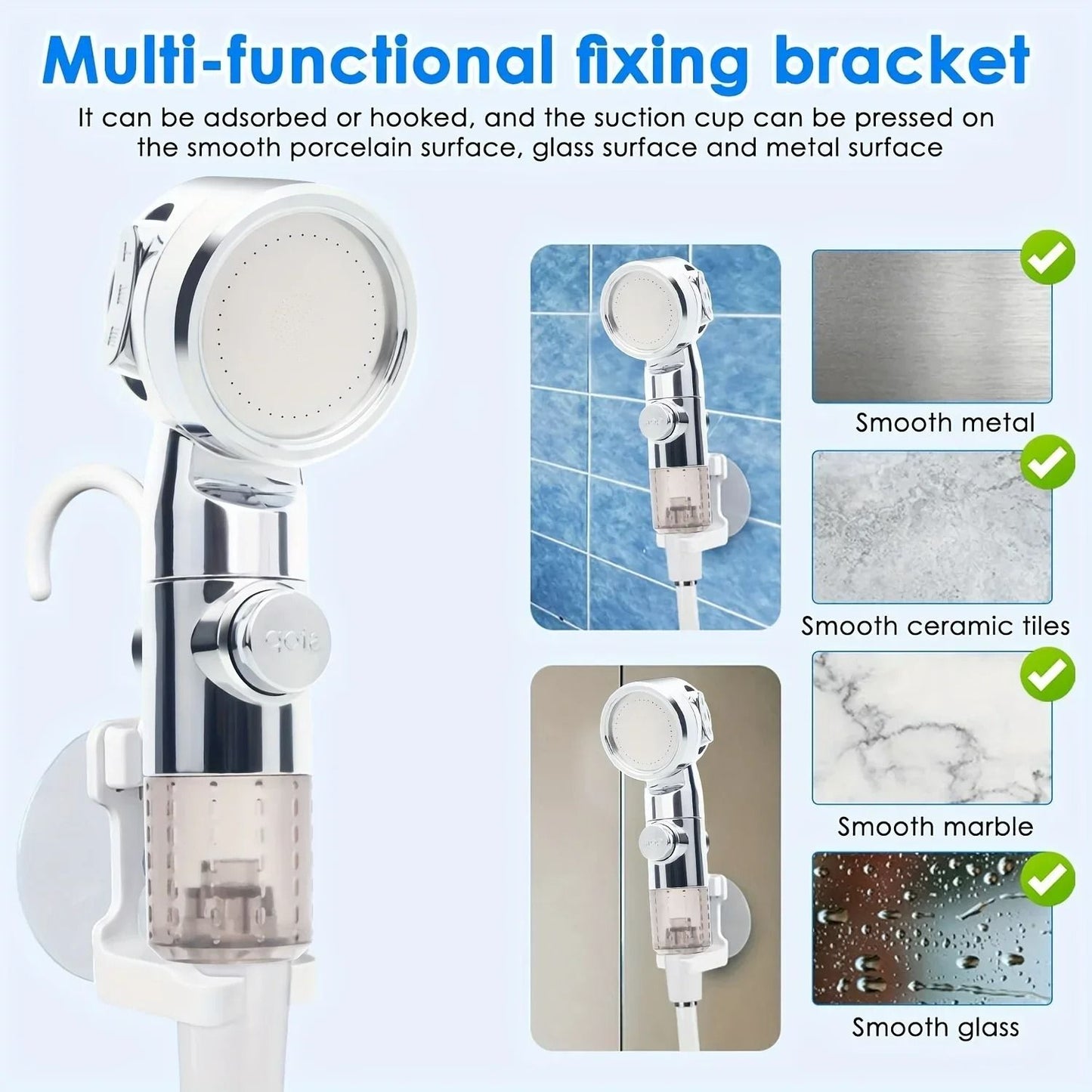 Portable USB Rechargeable Shower Head And Garden Hose Nozzle 2
