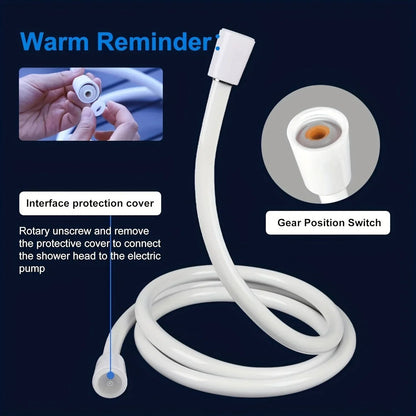Portable USB Rechargeable Shower Head And Garden Hose Nozzle 4