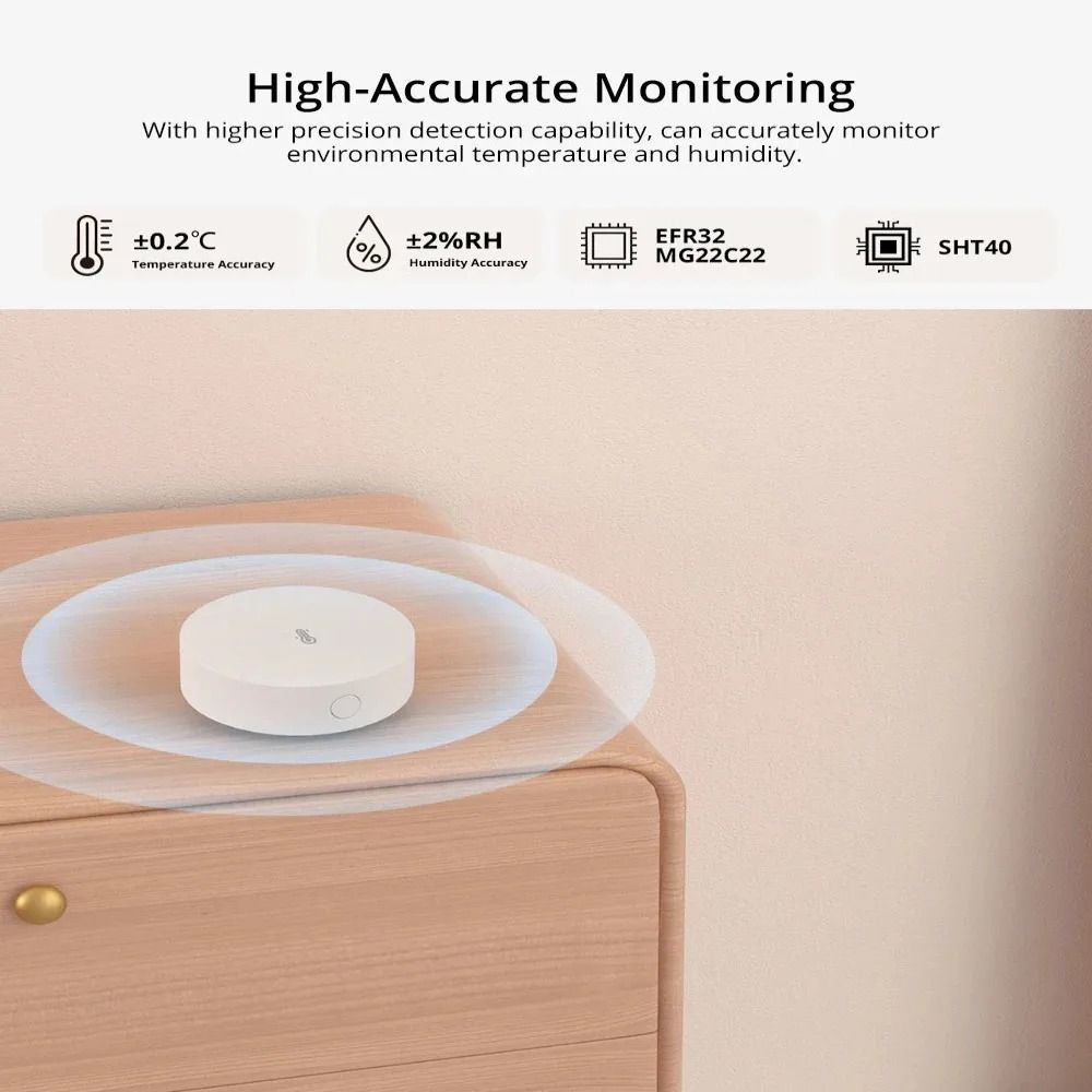 ZigBee Temperature And Humidity Sensor With Smart Home App Control 3