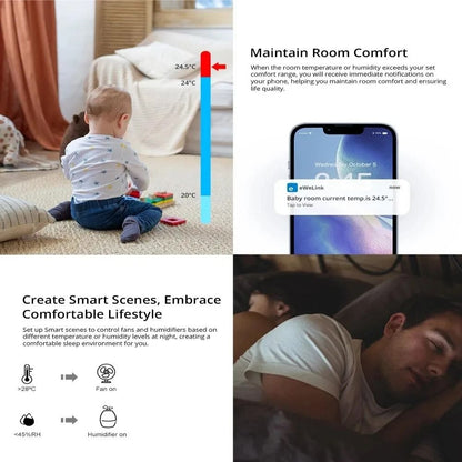 ZigBee Temperature And Humidity Sensor With Smart Home App Control 4