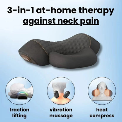 3 In 1 Neck Massager Pillow With Heat Vibration And Cervical Support 11
