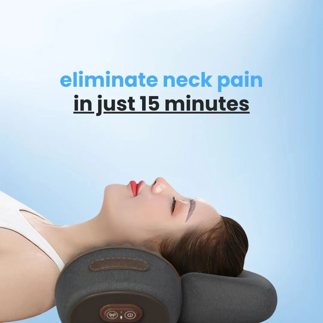 3 In 1 Neck Massager Pillow With Heat Vibration And Cervical Support 5