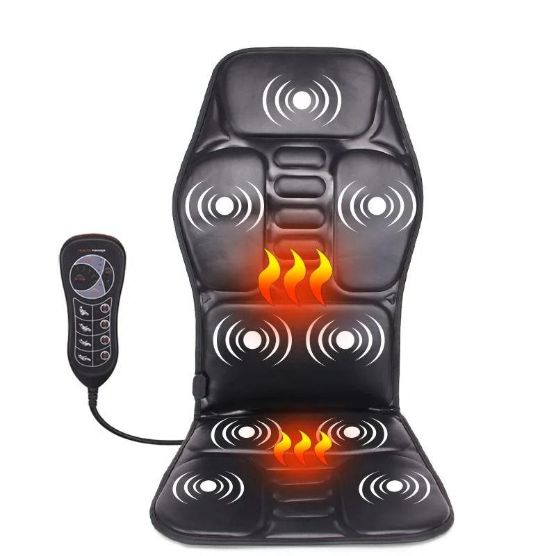 Electric Massage Chair Cushion With Heat And Vibration For Car Or Home 7