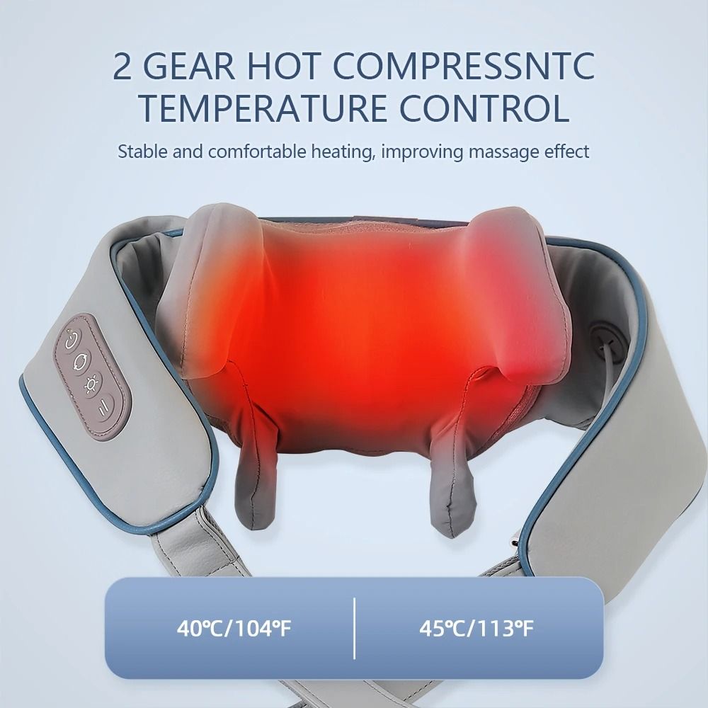 Wireless Neck And Shoulder Massager With Heat And Kneading 5