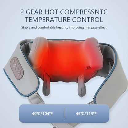 Wireless Neck And Shoulder Massager With Heat And Kneading 5