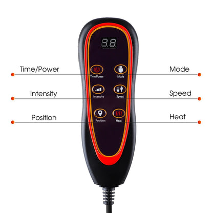 Electric Heating Back And Waist Massager Mat With Vibration For Chair Or Car 4