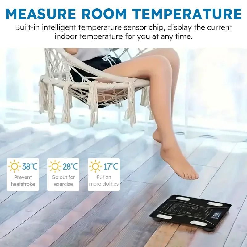 Smart Body Fat Scale With LED Display And Body Composition Analyzer 3