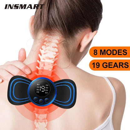 Mini Electric Neck Massager Patch With EMS Muscle Relaxation 1