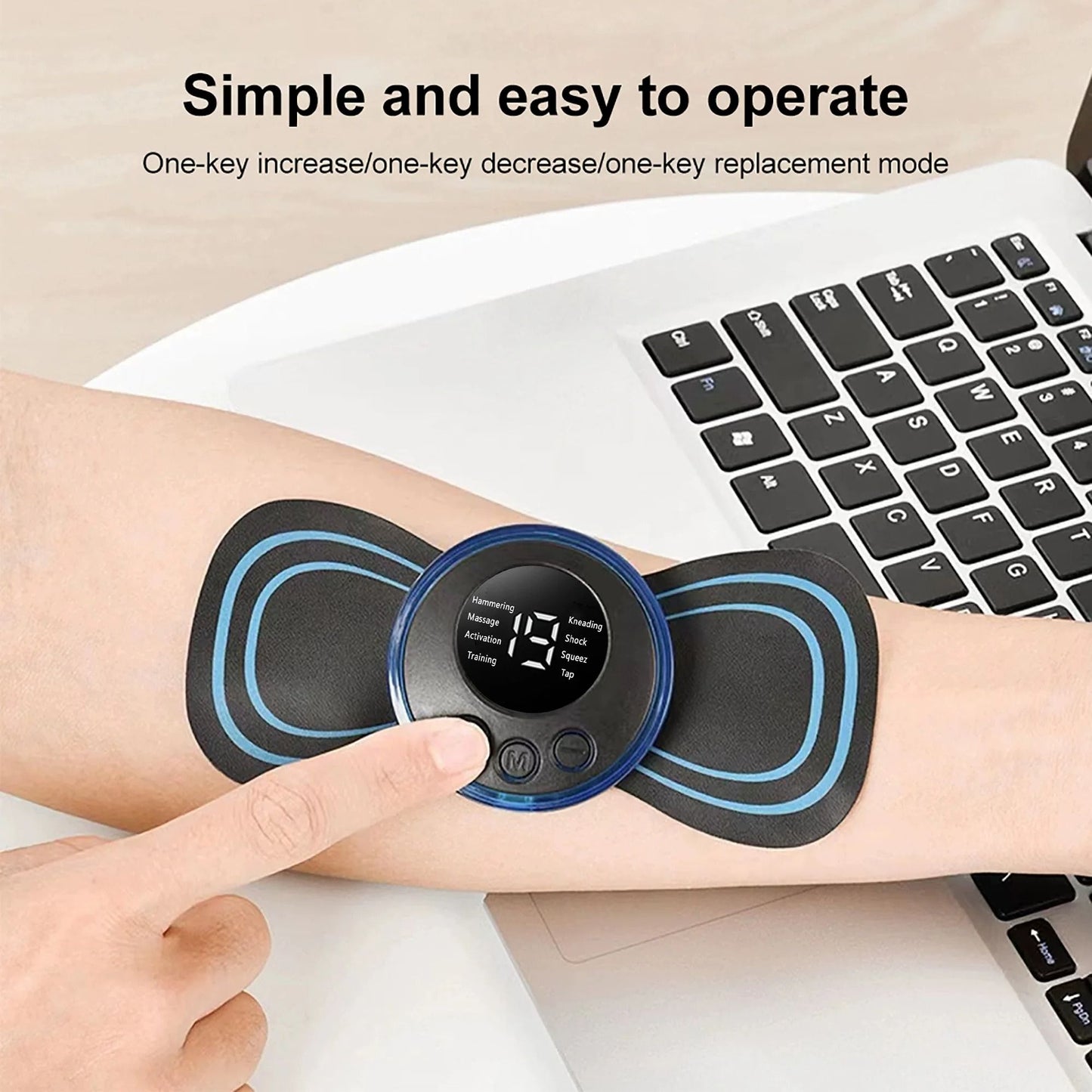 Mini Electric Neck Massager Patch With EMS Muscle Relaxation 3