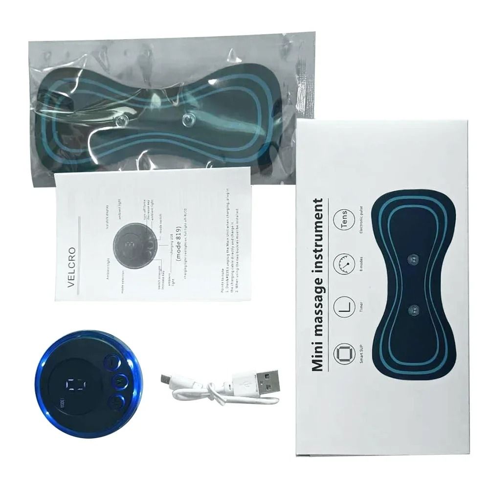 Mini Electric Neck Massager Patch With EMS Muscle Relaxation 7