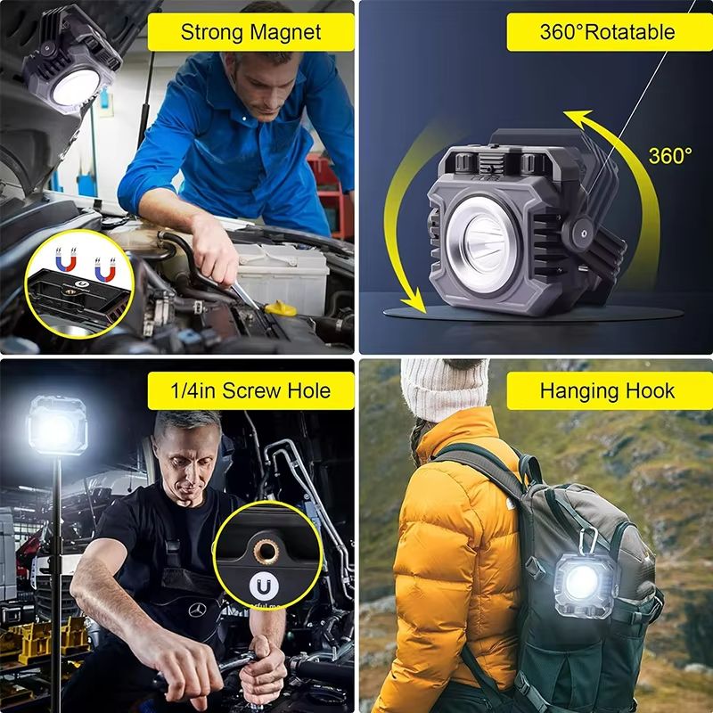 LiitoKala LF786 Rechargeable Work Light With 5000mAh Battery  Magnetic 360 Rotation  Adjustable Col 3