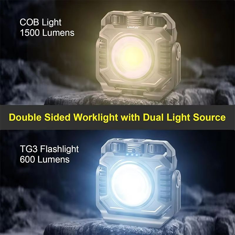 LiitoKala LF786 Rechargeable Work Light With 5000mAh Battery  Magnetic 360 Rotation  Adjustable Col 4