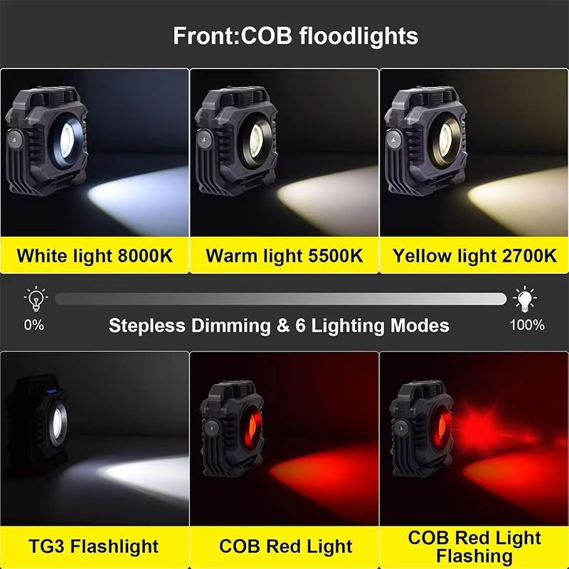 LiitoKala LF786 Rechargeable Work Light With 5000mAh Battery  Magnetic 360 Rotation  Adjustable Col 5