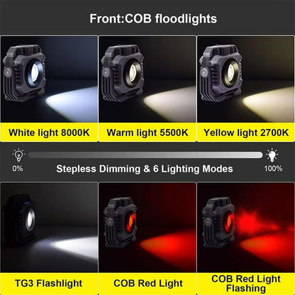 LiitoKala LF786 Rechargeable Work Light With 5000mAh Battery  Magnetic 360 Rotation  Adjustable Col 5