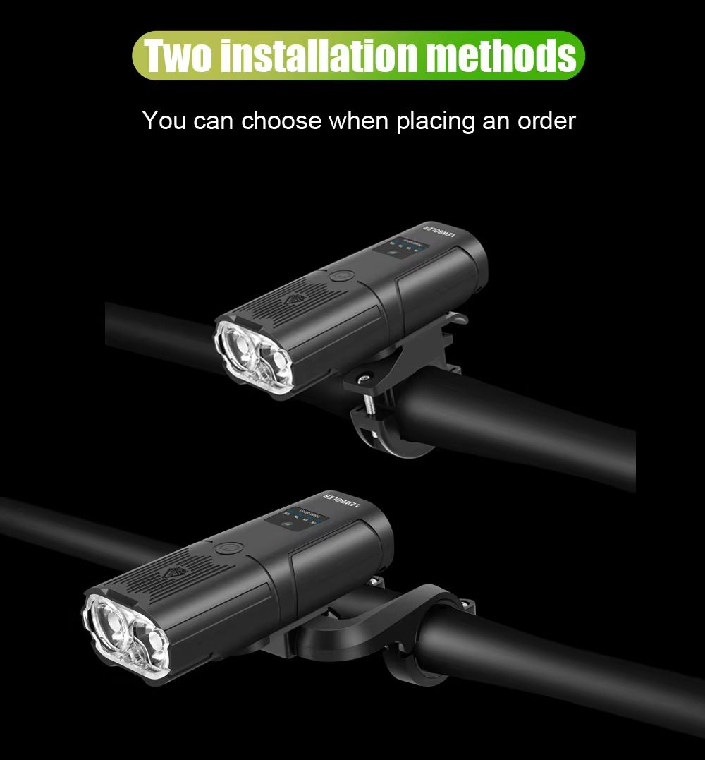 NEWBOLER Smart Bicycle Light 6000 Lumen  10000mAh Rechargeable Waterproof LED Bike Light For Road   5
