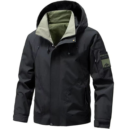 Mens Waterproof Softshell Hiking Jacket  Lightweight Hooded Outdoor Windbreaker For Spring  Autumn 6
