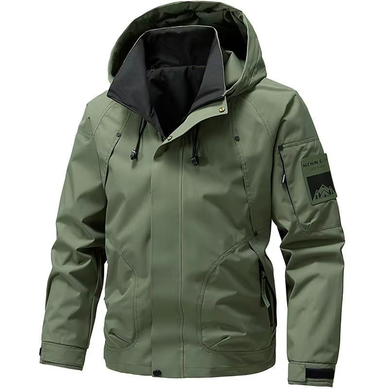 Mens Waterproof Softshell Hiking Jacket  Lightweight Hooded Outdoor Windbreaker For Spring  Autumn 7